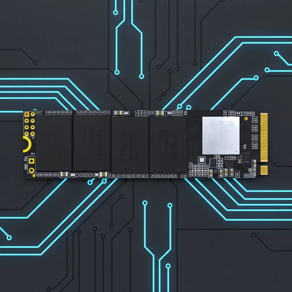A high-capacity, internally mounted, new-generation plastic M.2 NVMe PCIe 3.0 SSD with a read speed of 2200 MB/s, suitable for large-scale data storage.